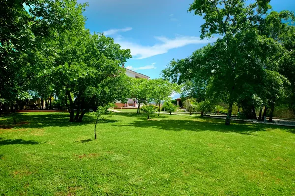 Lawn and private garden at Villa Stokovci